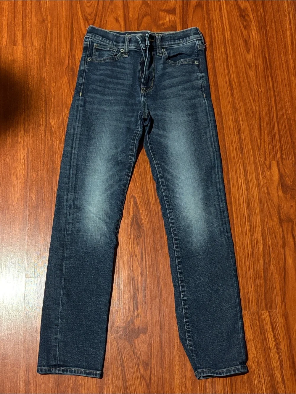 Boys Dark Blue Stretch Slim Jeans